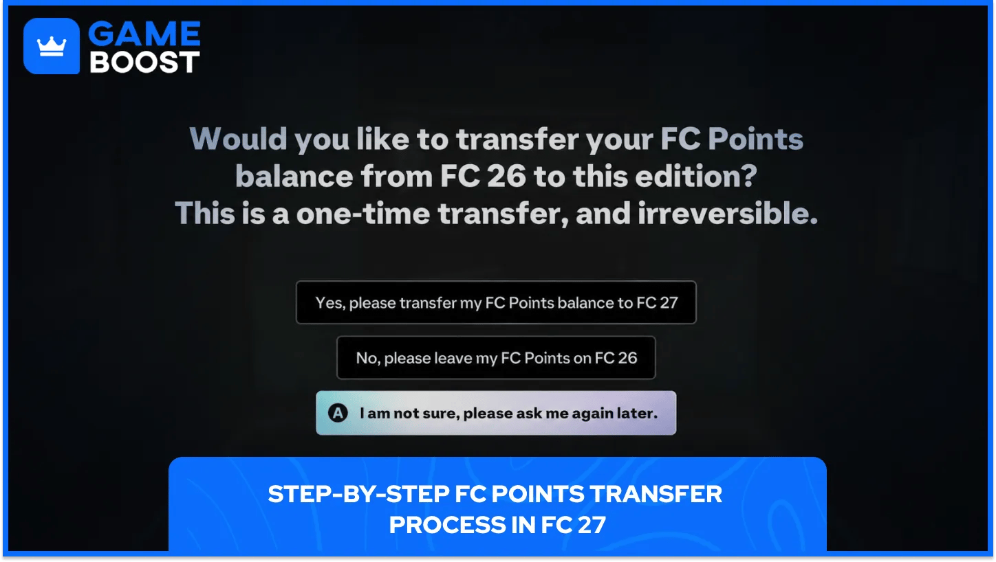 Zahtev za prebacivanje u FC 27