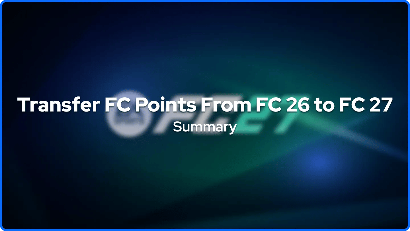 Prebacivanje FC Bodova s FC 26 na FC 27 Sažetak