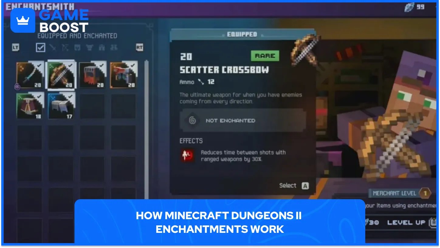 Kako Funkcioniraju Enchantments u Minecraft Dungeons II