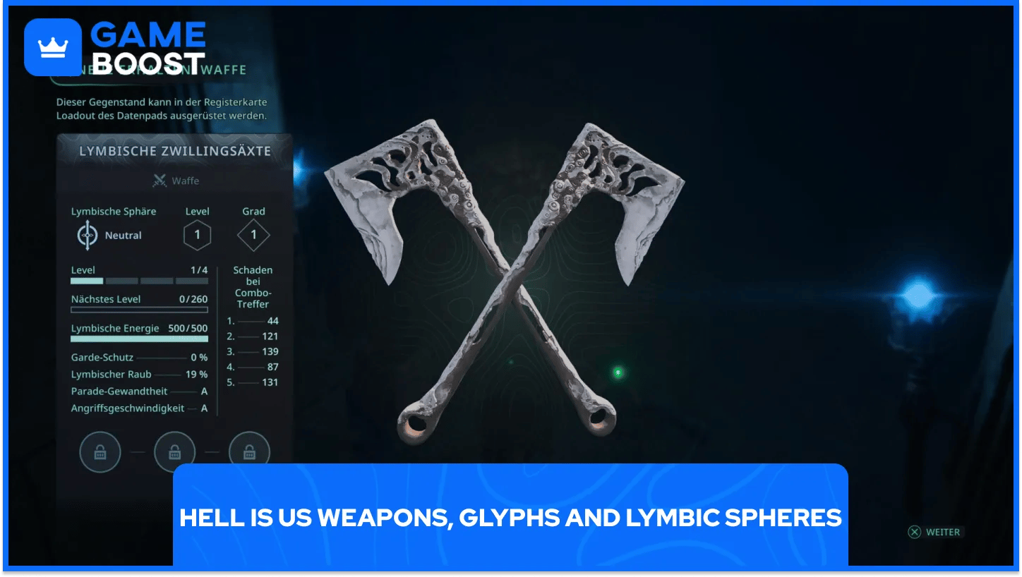 Hell Is Us Weapons, Glyphs and Lymbic Spheres