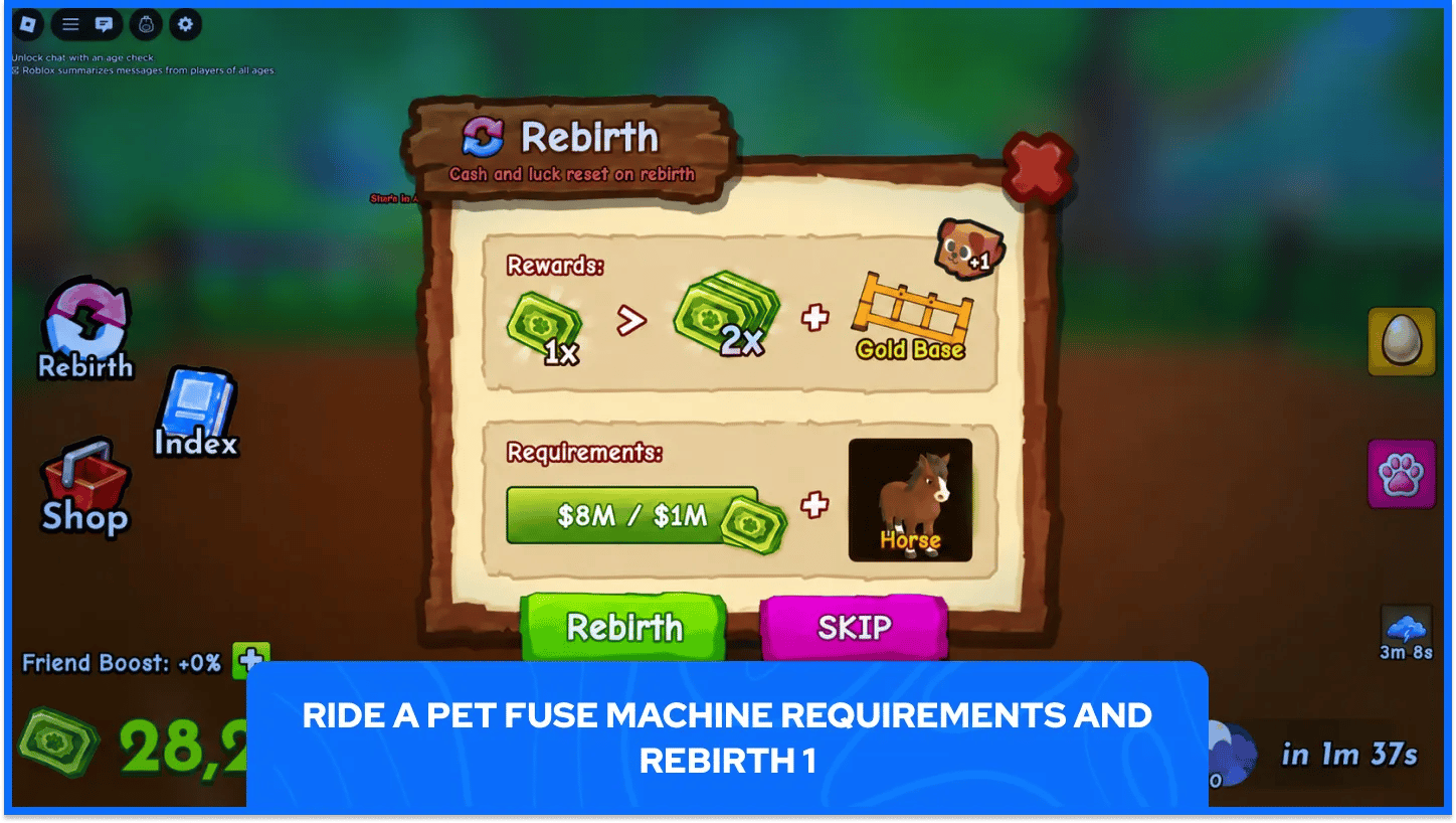 Ride a Pet Rebirth 1