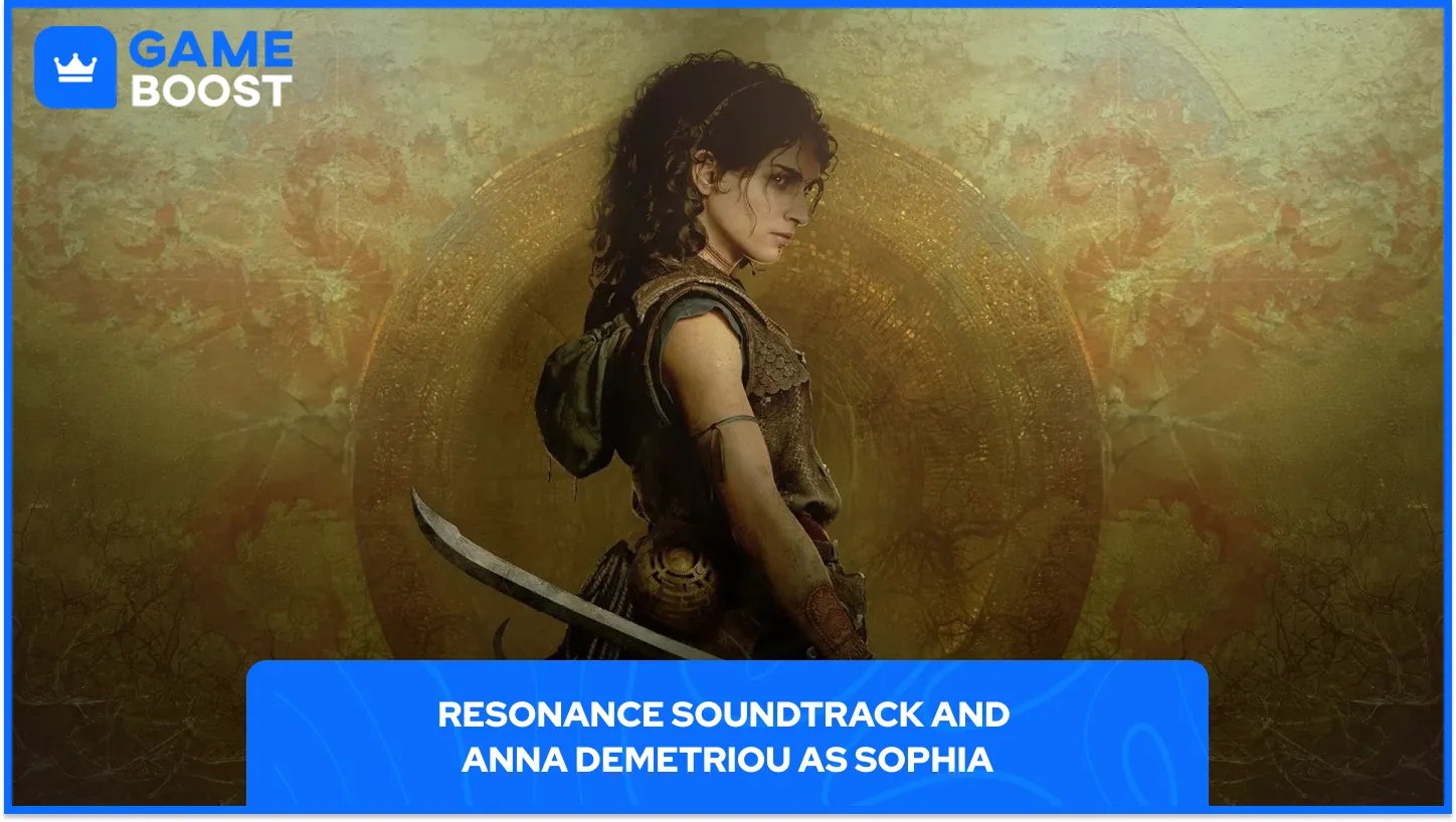 Resonance Soundtrack and Anna Demetriou as Sophia