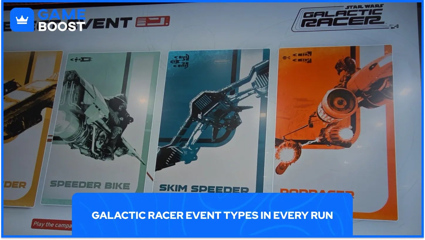 Galactic Racer Event Types in Every Run
