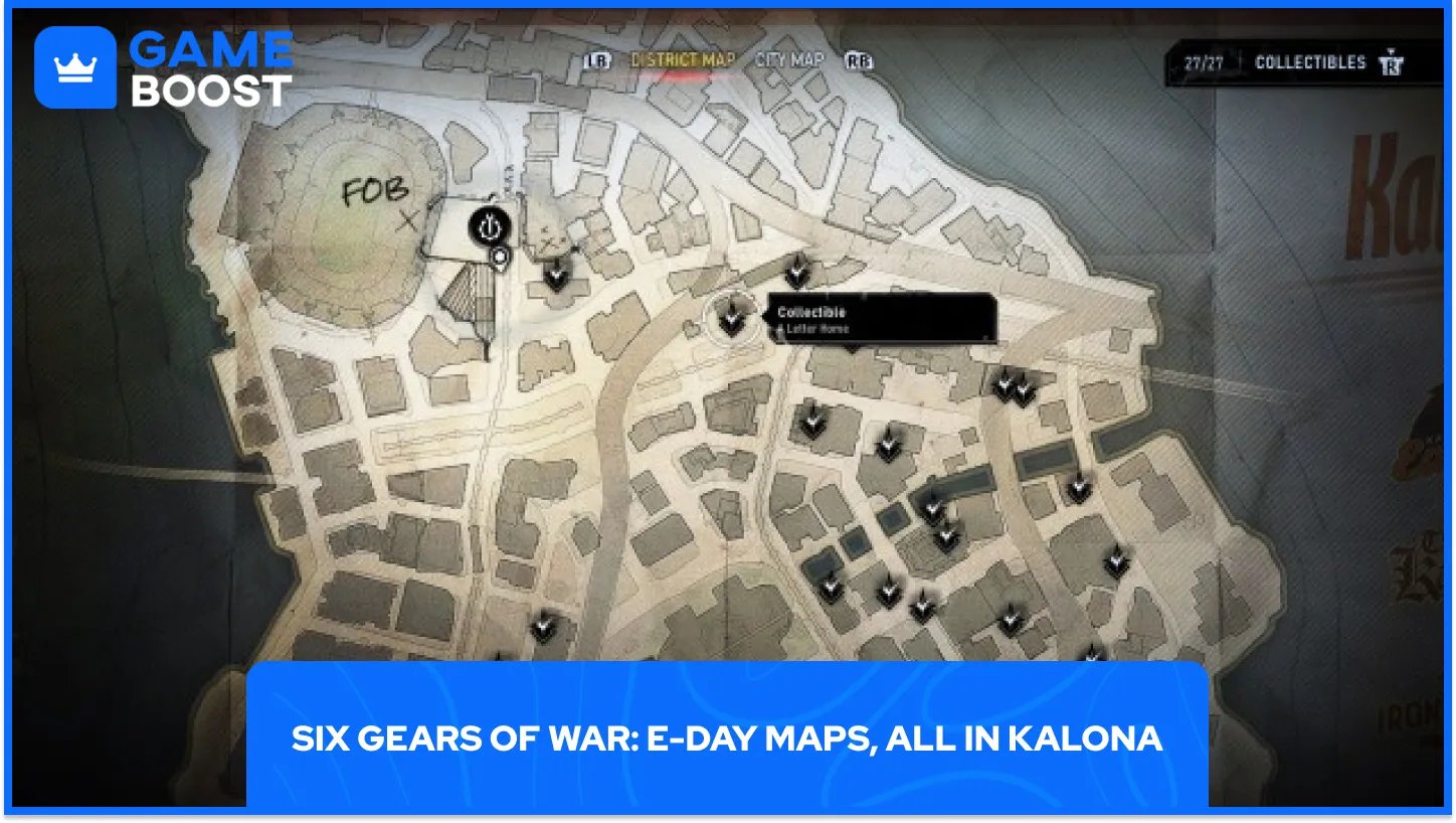 Six Gears of War: E-Day Maps, All in Kalona