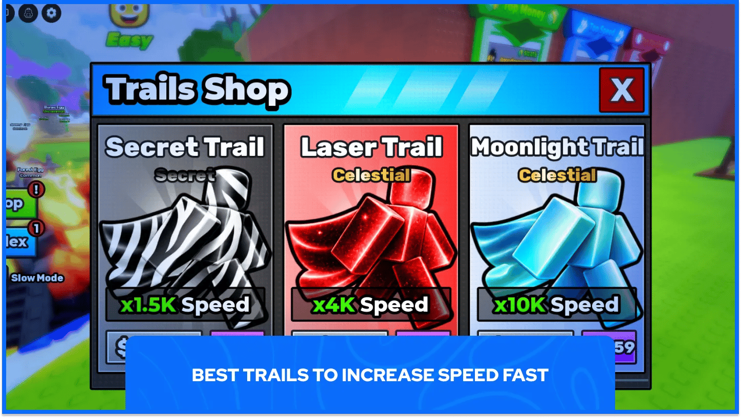 Break and Steal an Egg Secret Trail, Laser Trail, and Moonlight Trail