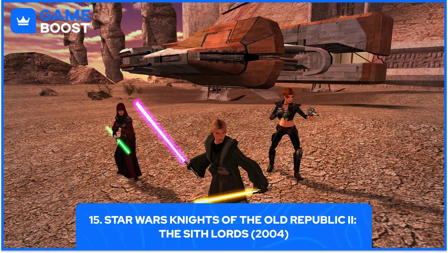 15. Star Wars Knights of the Old Republic II: The Sith Lords (2004)