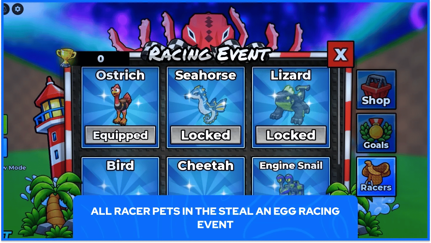 Steal An Egg Racing Event Racers