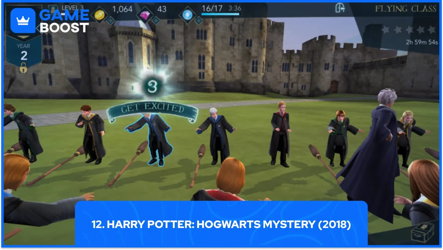 12. Harry Potter: Hogwarts Mystery (2018)