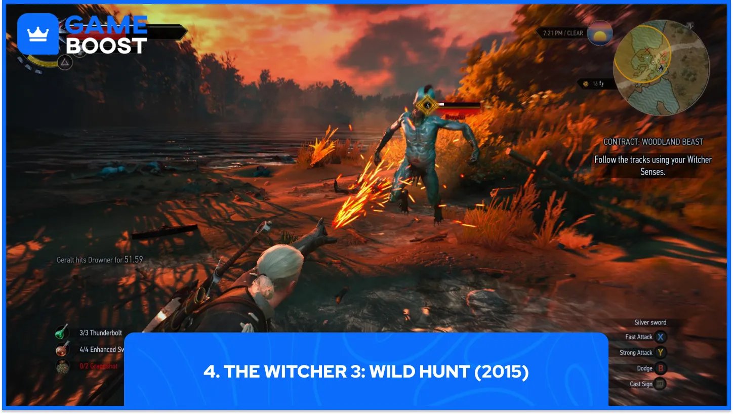 4. The Witcher 3: Wild Hunt (2015)