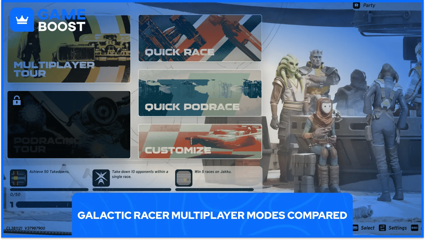 A Galactic Racer többjátékos módjainak összehasonlítása