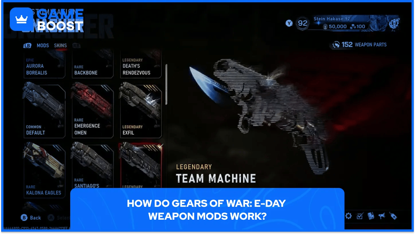 Hvordan fungerer våbenmods i Gears of War: E-Day?