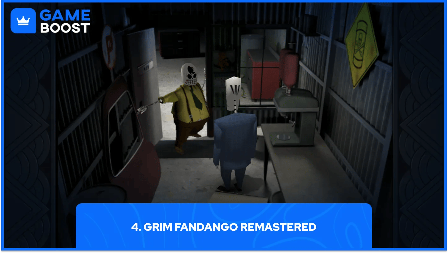 grim fandango remastered gameplay