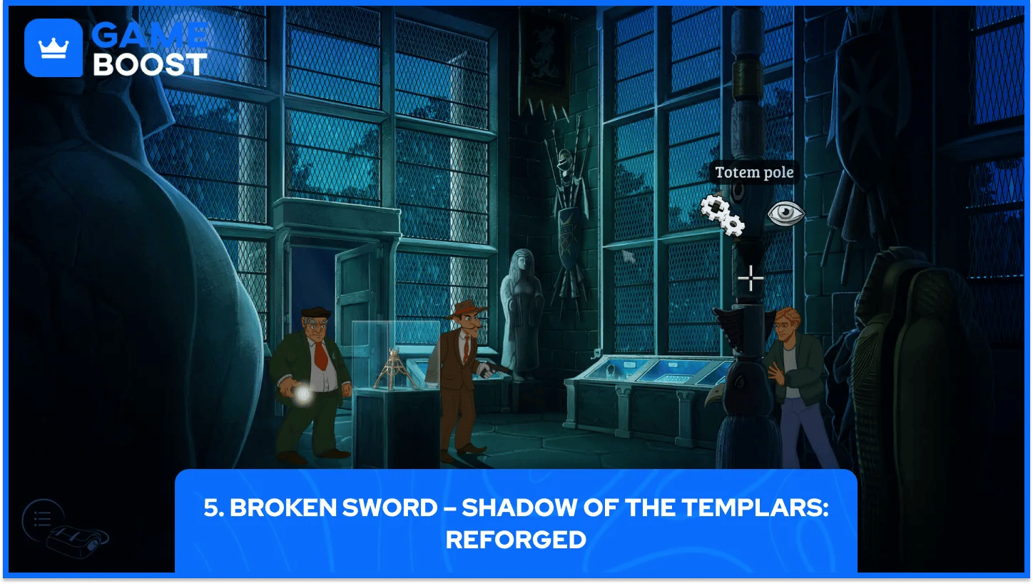 broken sword - shadow of the templars: reforged gameplay