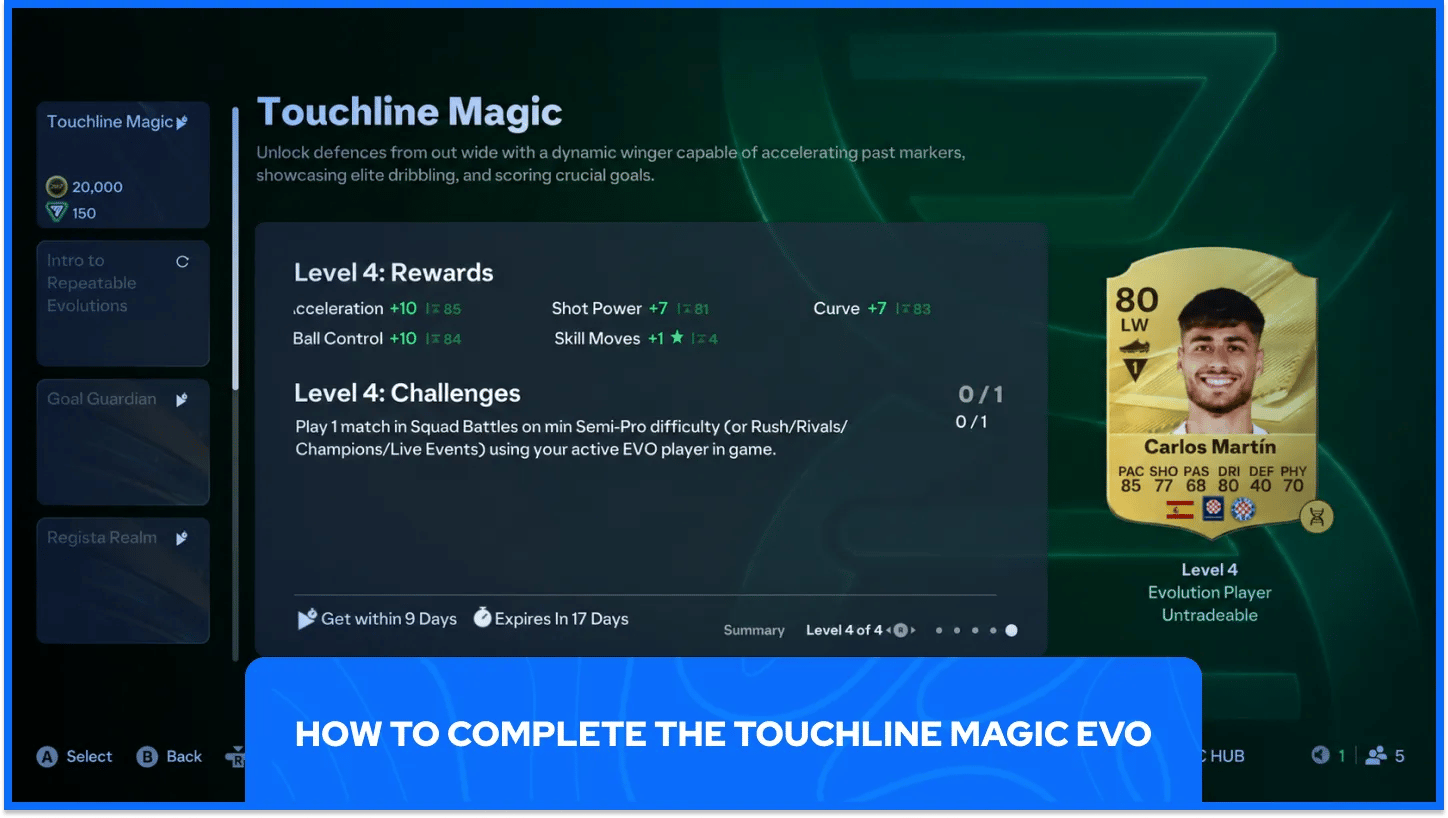 Touchline Magic EVO Level 4 Carlos Martin
