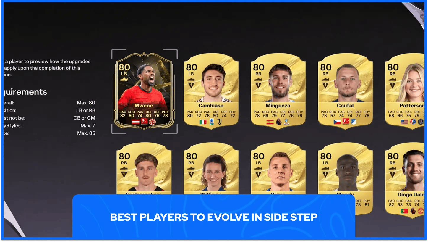 Players to Evolve in Side Step