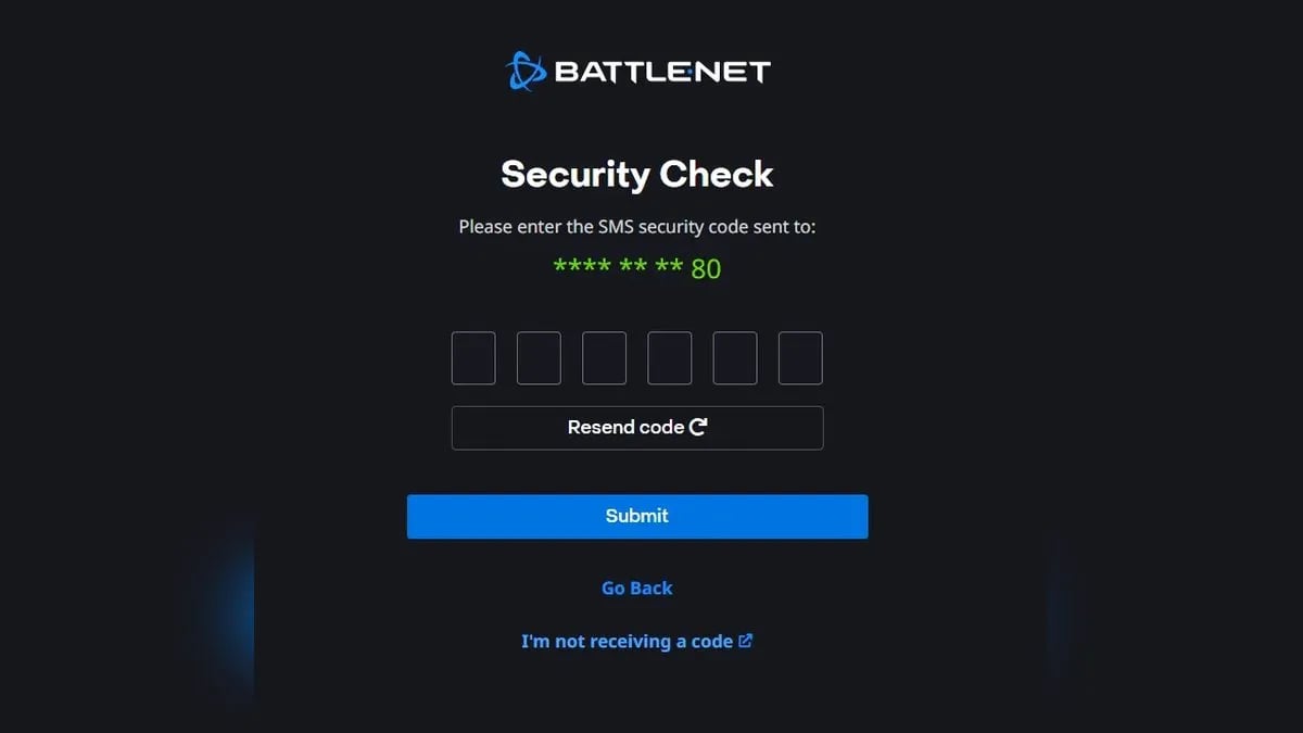 Battle.net 验证码安全检查