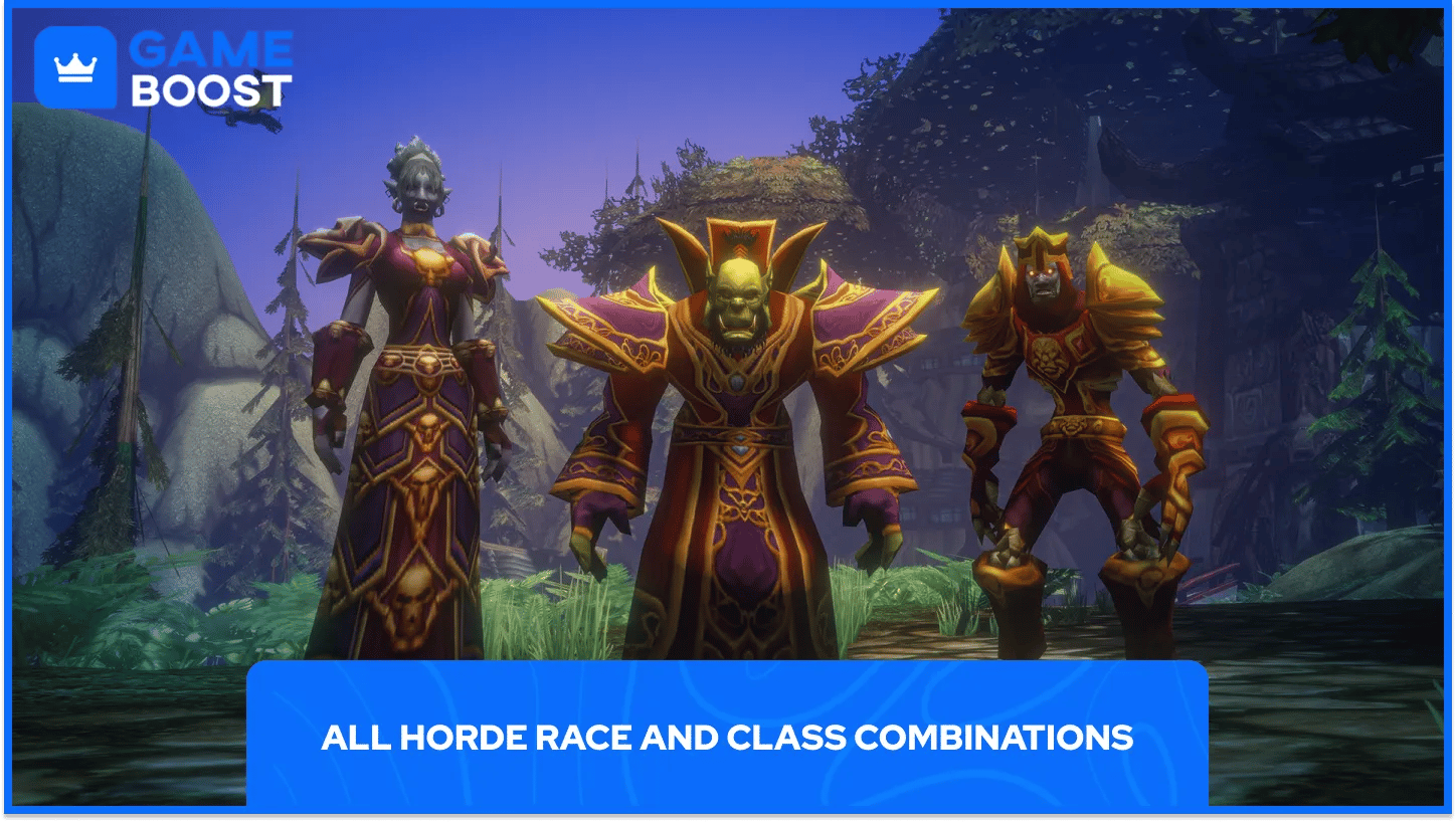 all horde race and class combinations