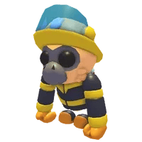 Adopt Me Firefighter Gibbon pet