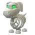 Adopt Me Halloween White Skeleton Dog pet