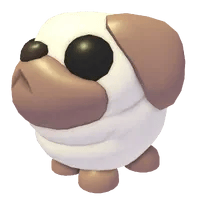 Adopt Me Snowball Pug pet