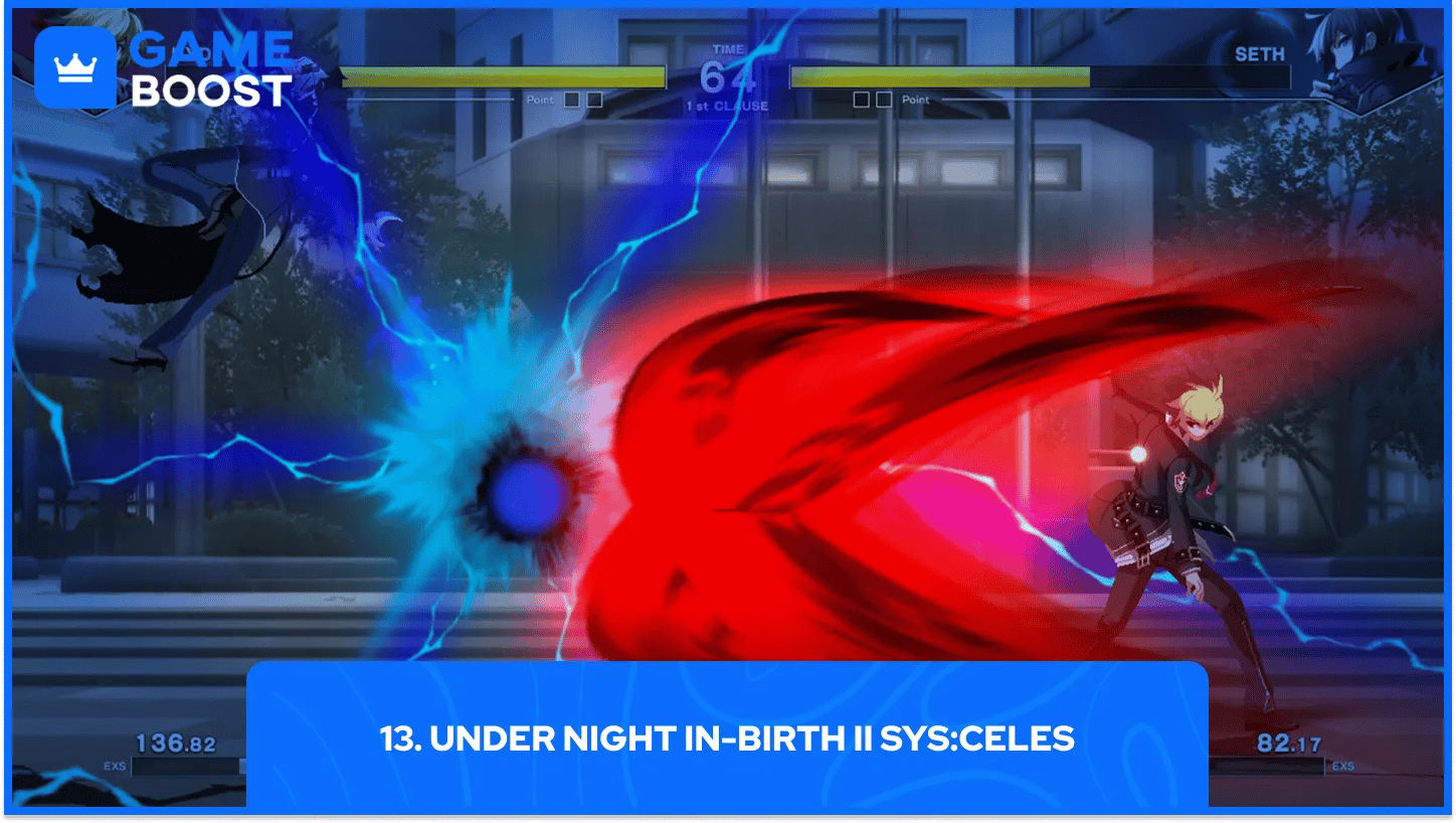 under night in-birth II sys:celes gameplay