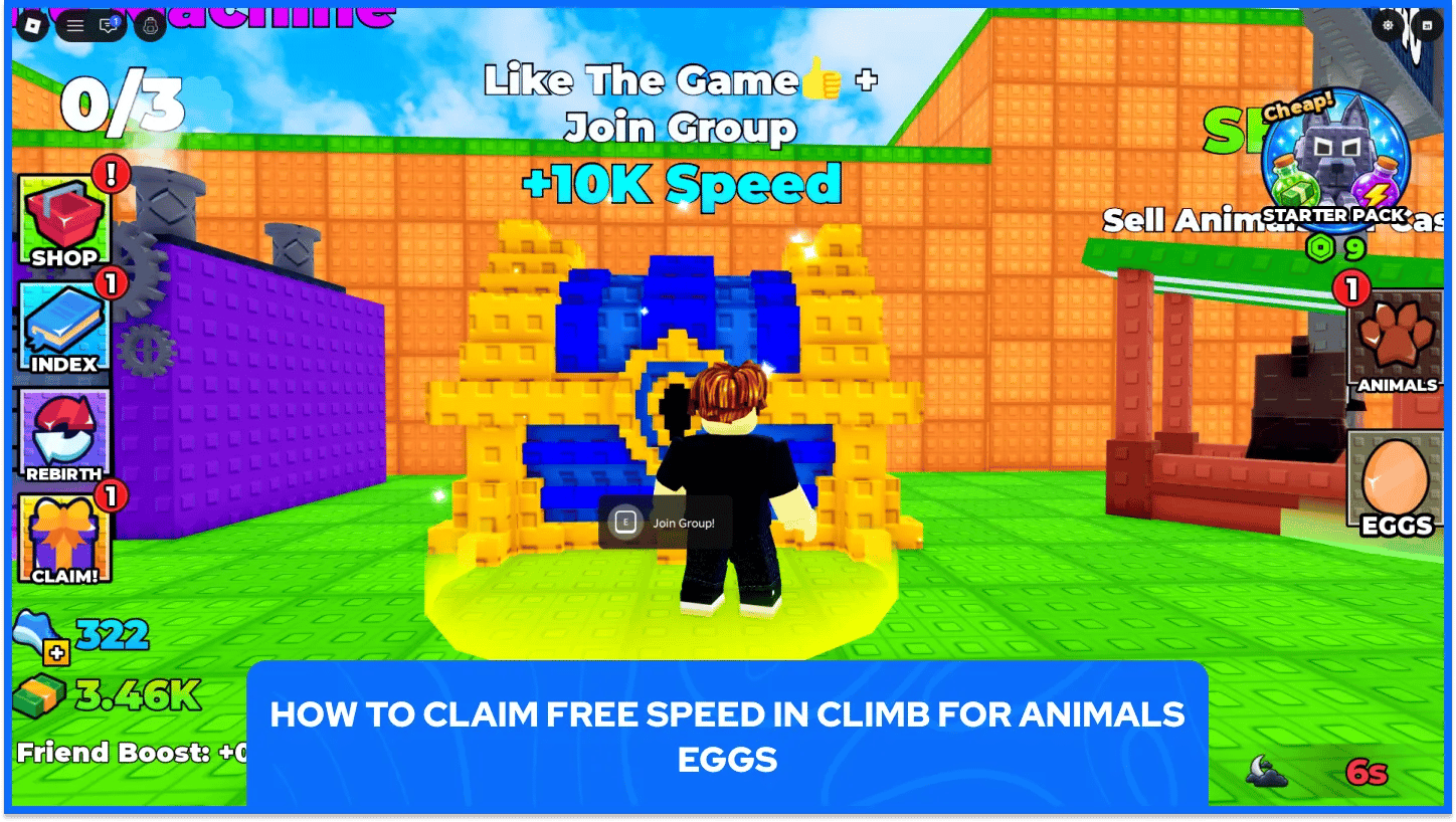 Claim 10k Free Speed in Climb For Animals Eggs