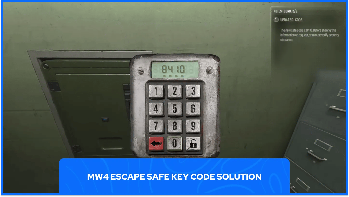 MW4 Escape Safe Key Code