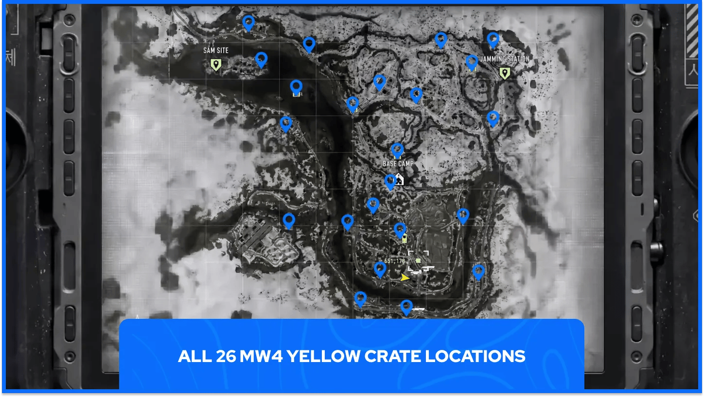 All 26 MW4 Yellow Crate Locations On Map