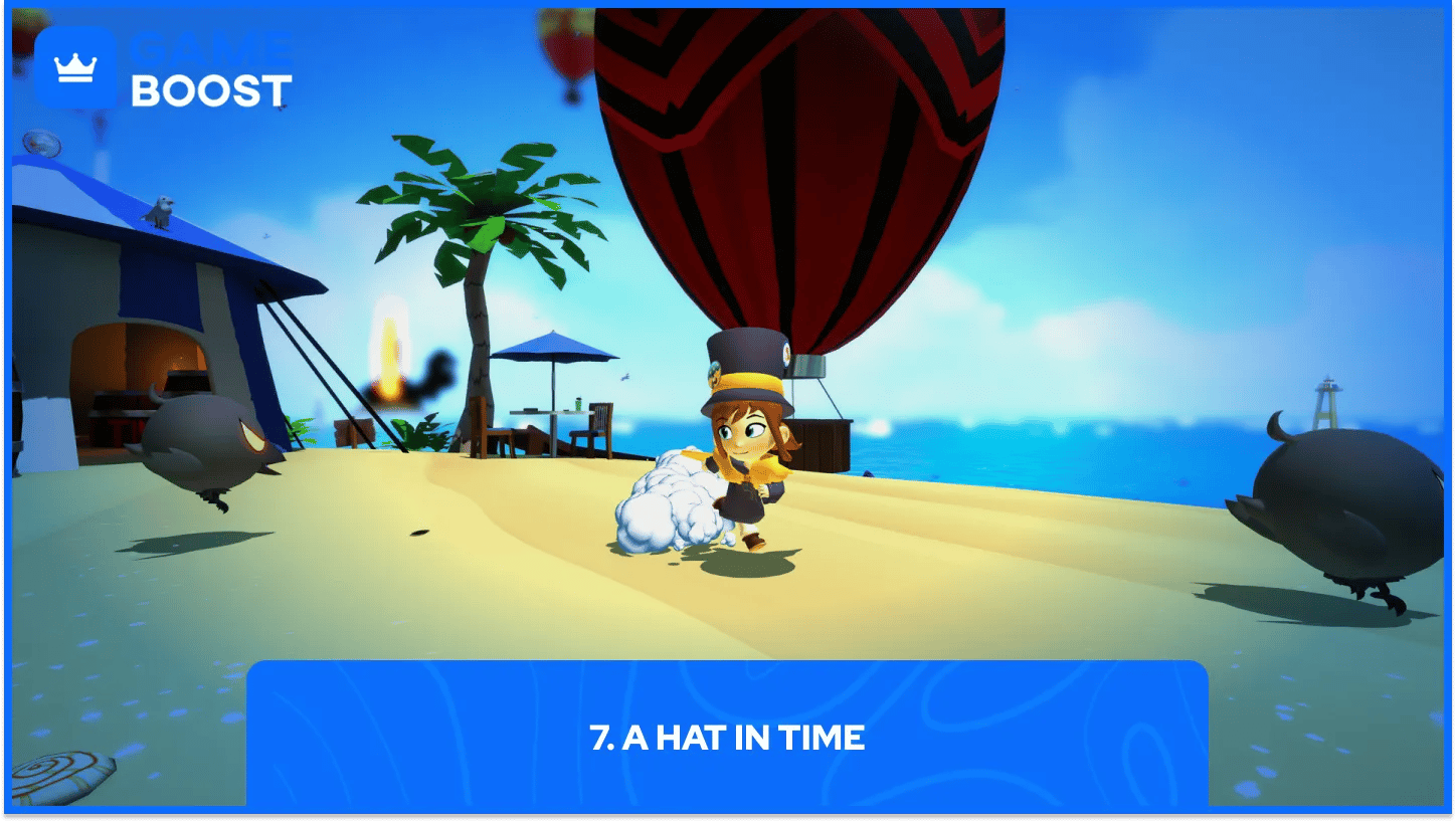 a hat in time gameplay