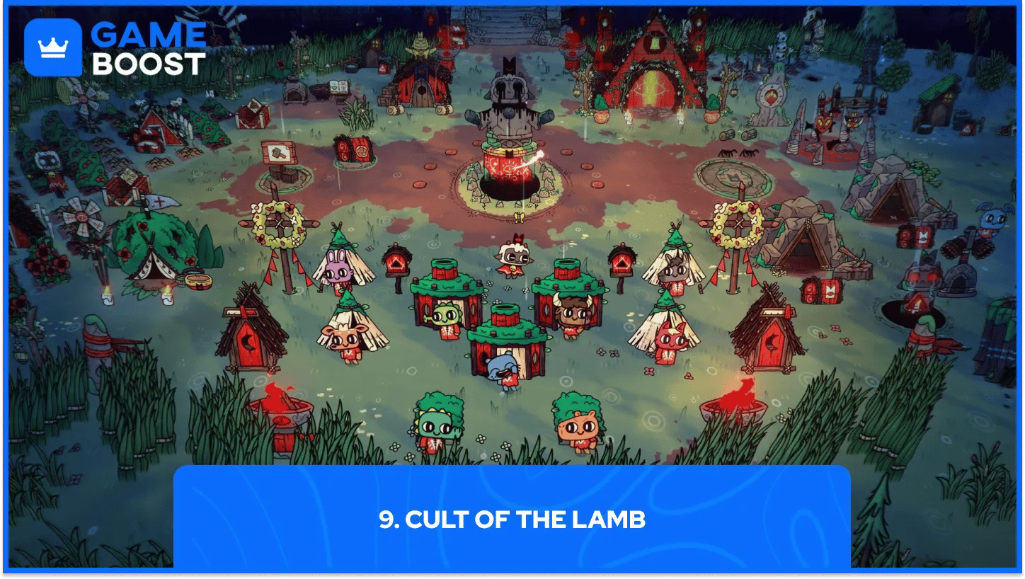 cult of the lamb gameplay