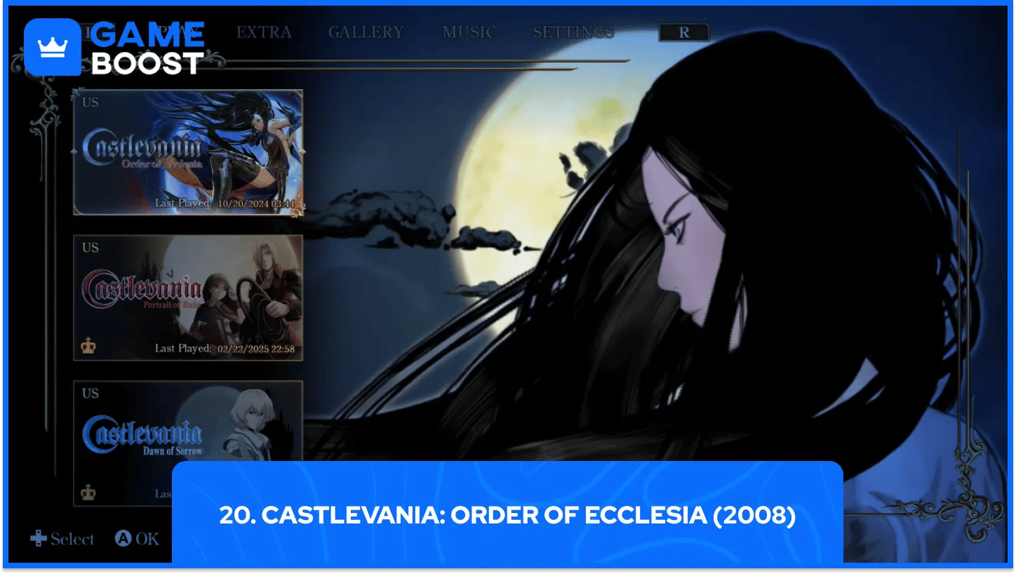 20. Castlevania: Order of Ecclesia (2008)