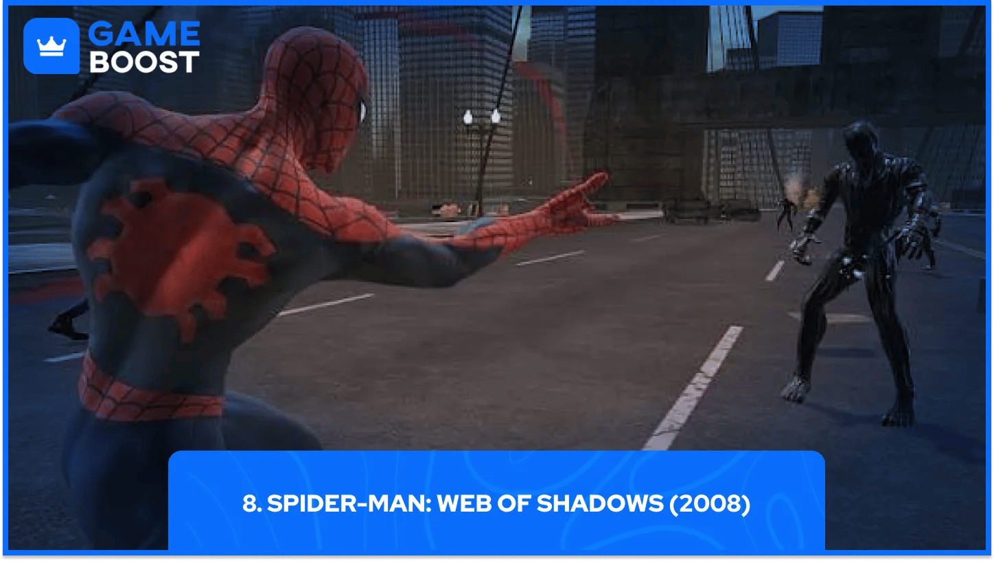 8. Spider-Man: Web of Shadows (2008)