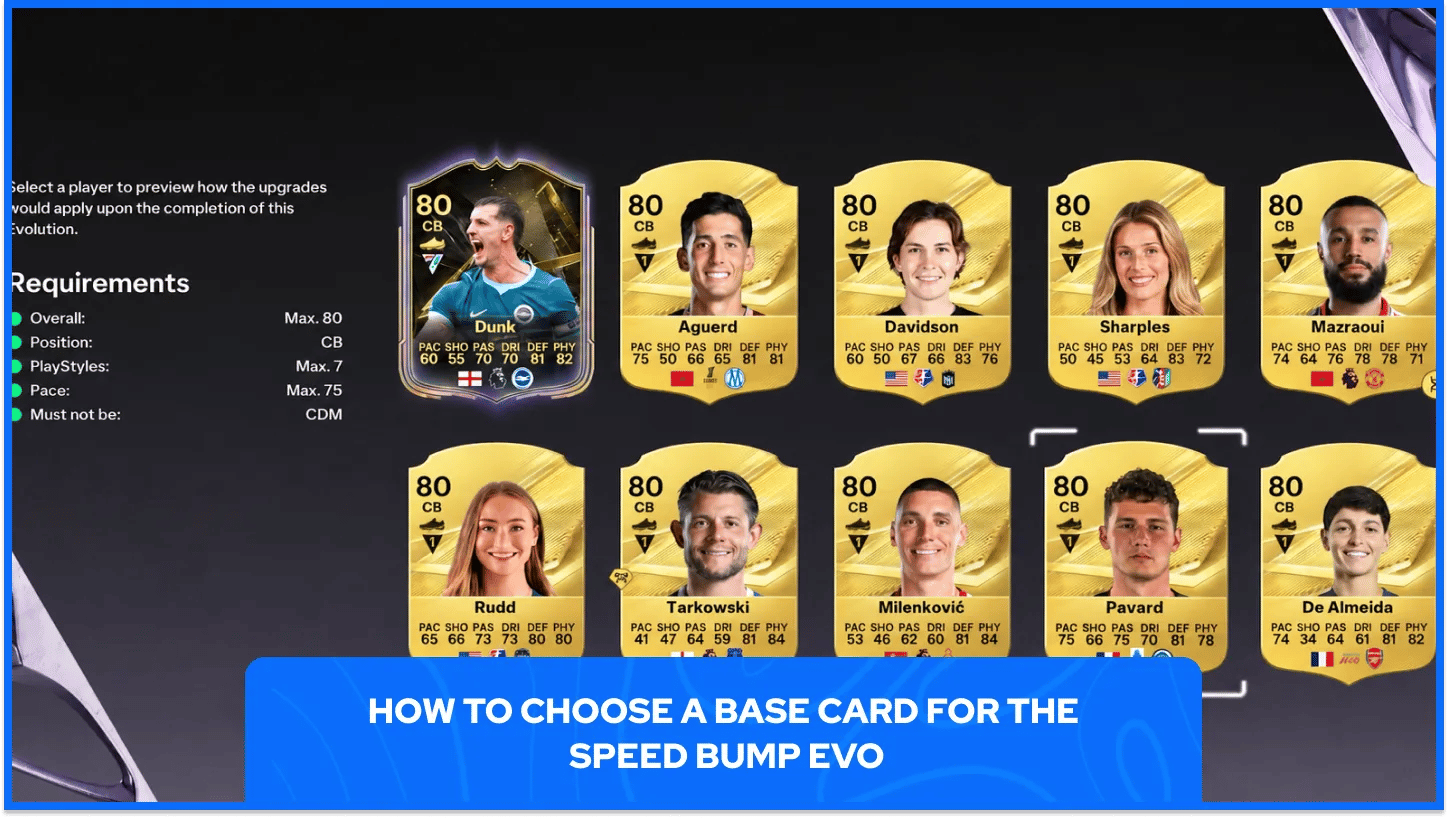 Choosing a Card for the Speed Bump EVO