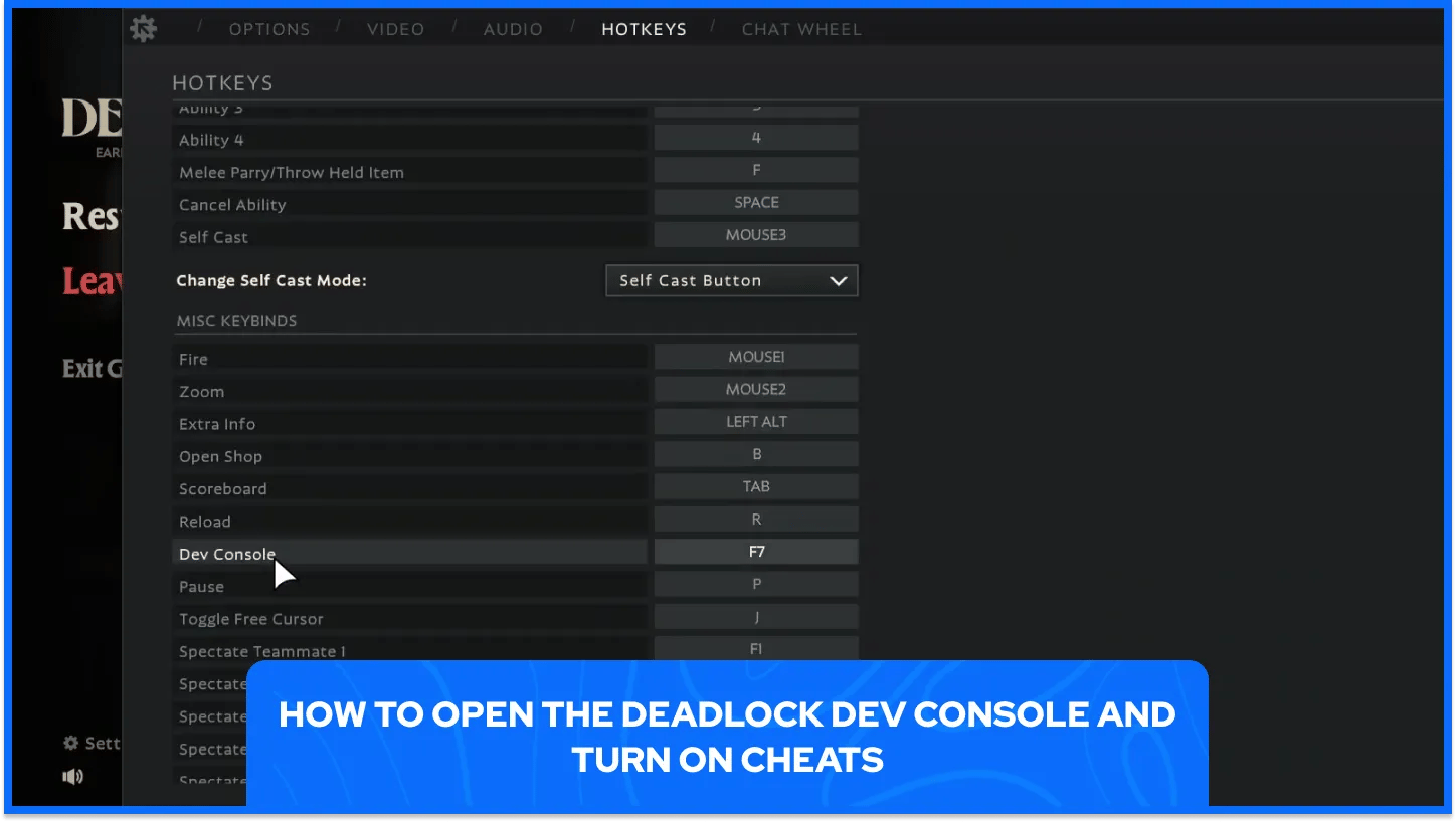 Deadlock Dev Console Hotkey