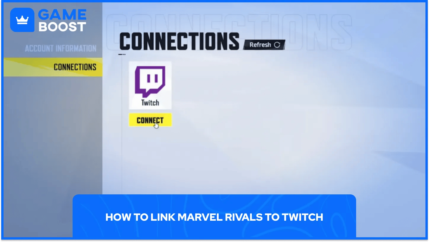 Page de liaison de Marvel Rivals à Twitch
