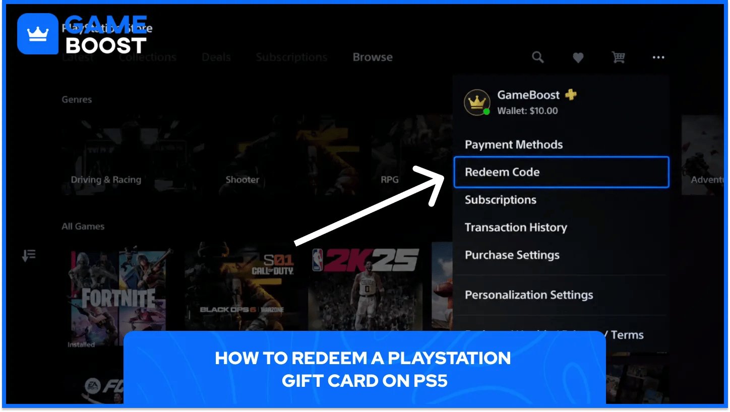 una imagen de PlayStation Store en PS5