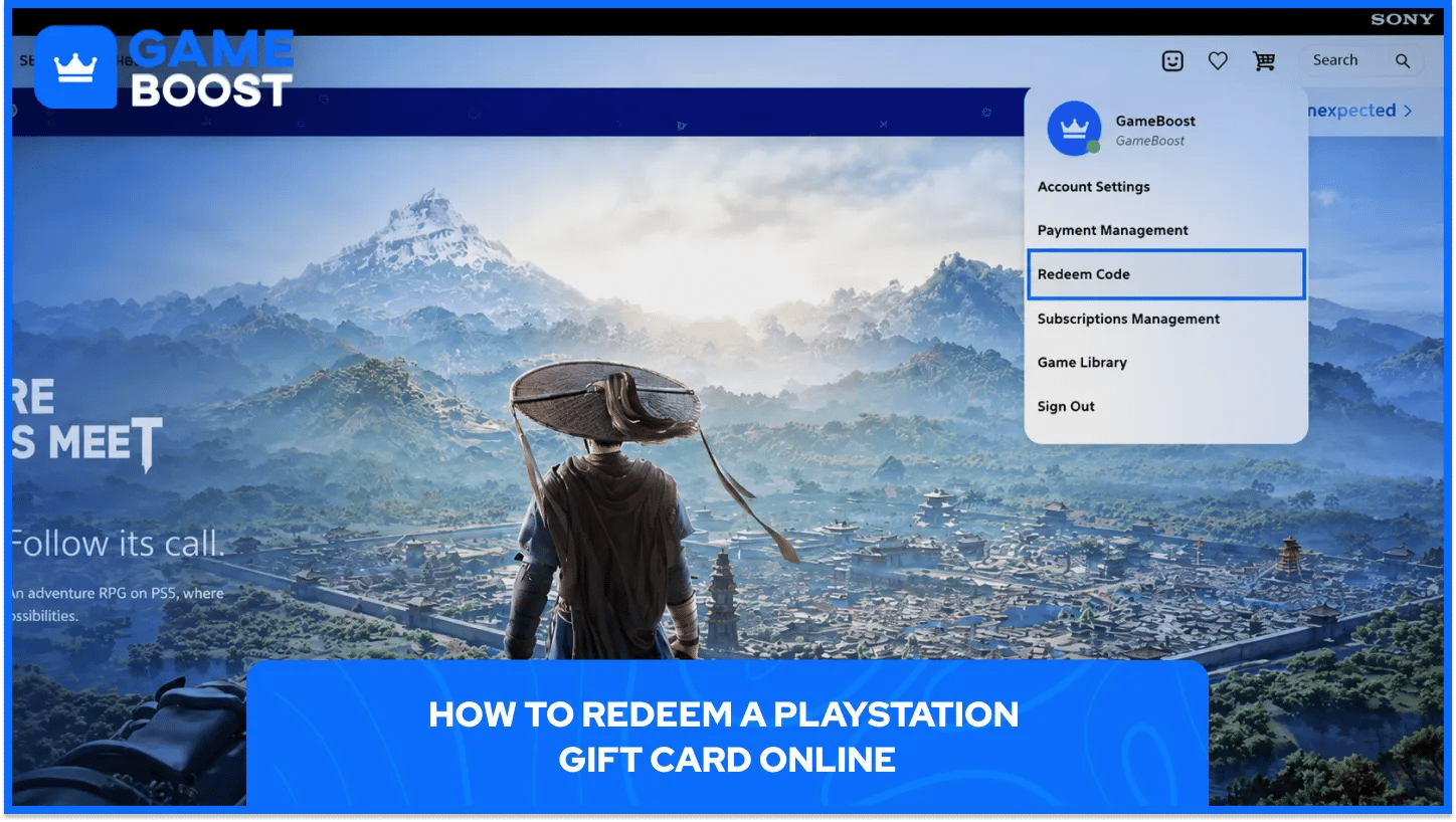 una imagen de la página de inicio de PlayStation