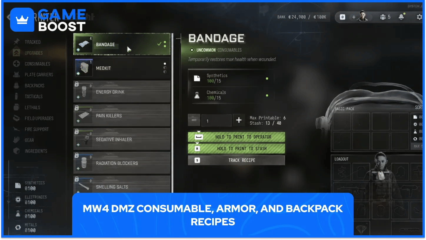 MW4 DMZ Consumable Bandage 3d Printer