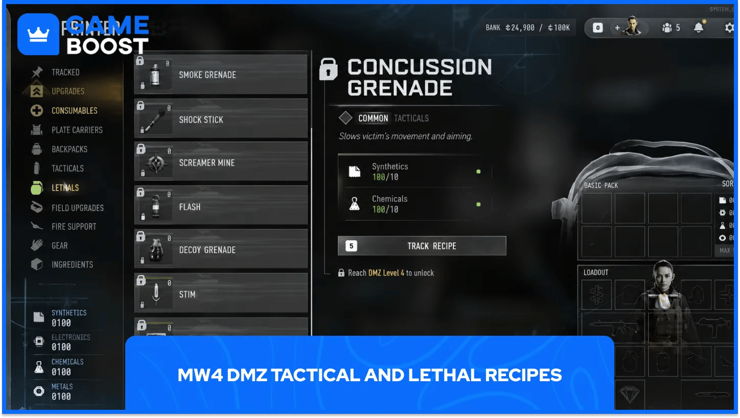 MW4 DMZ Lethal Recipes 3d Printer