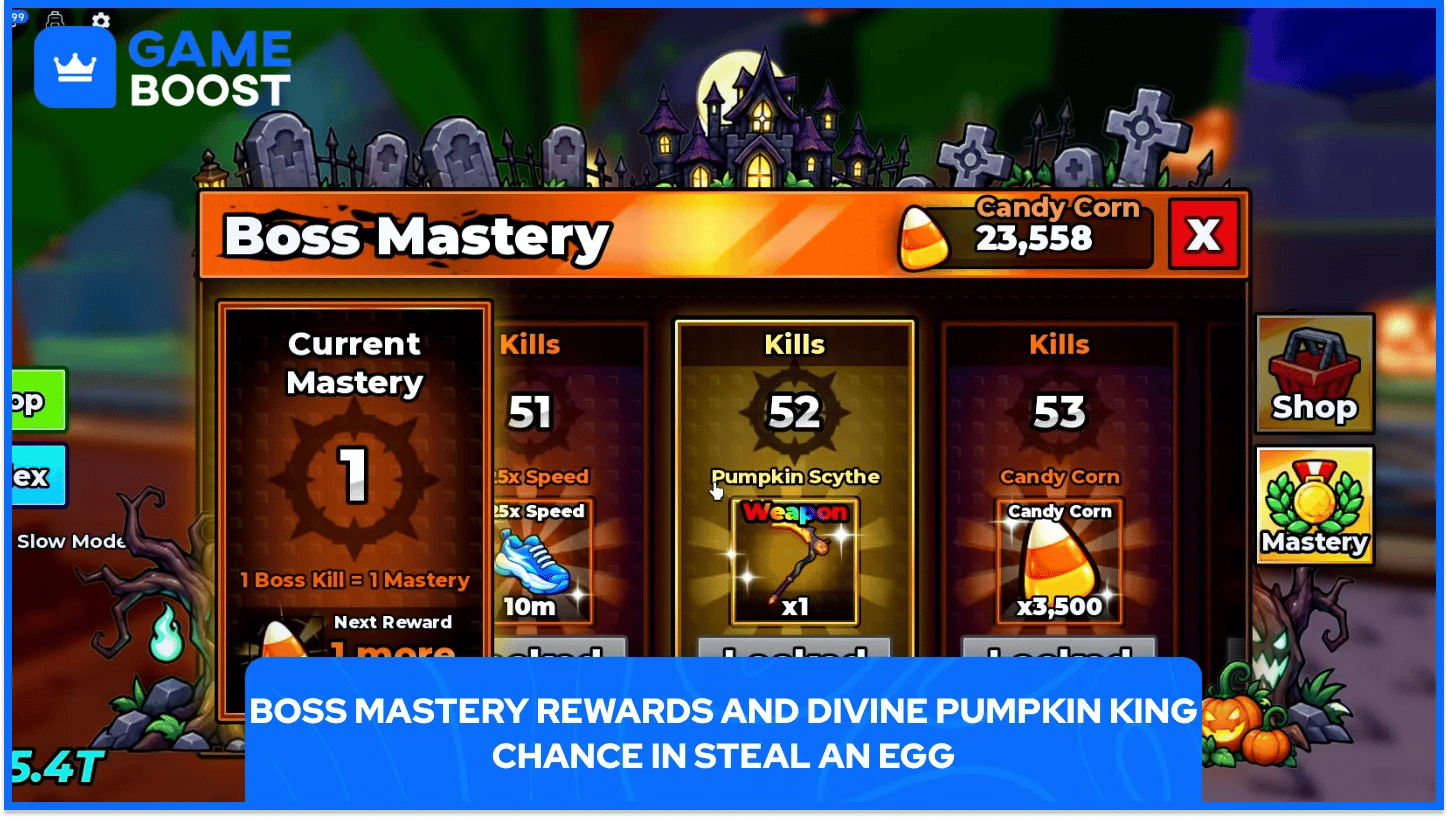 Halloween Event Boss Mastery Rewards