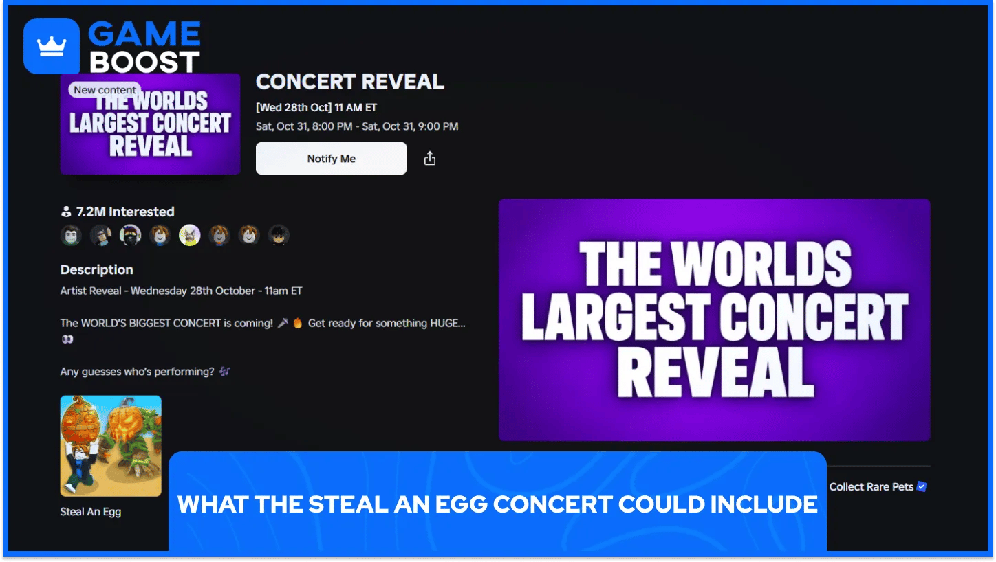 Steal An Egg Concert Details