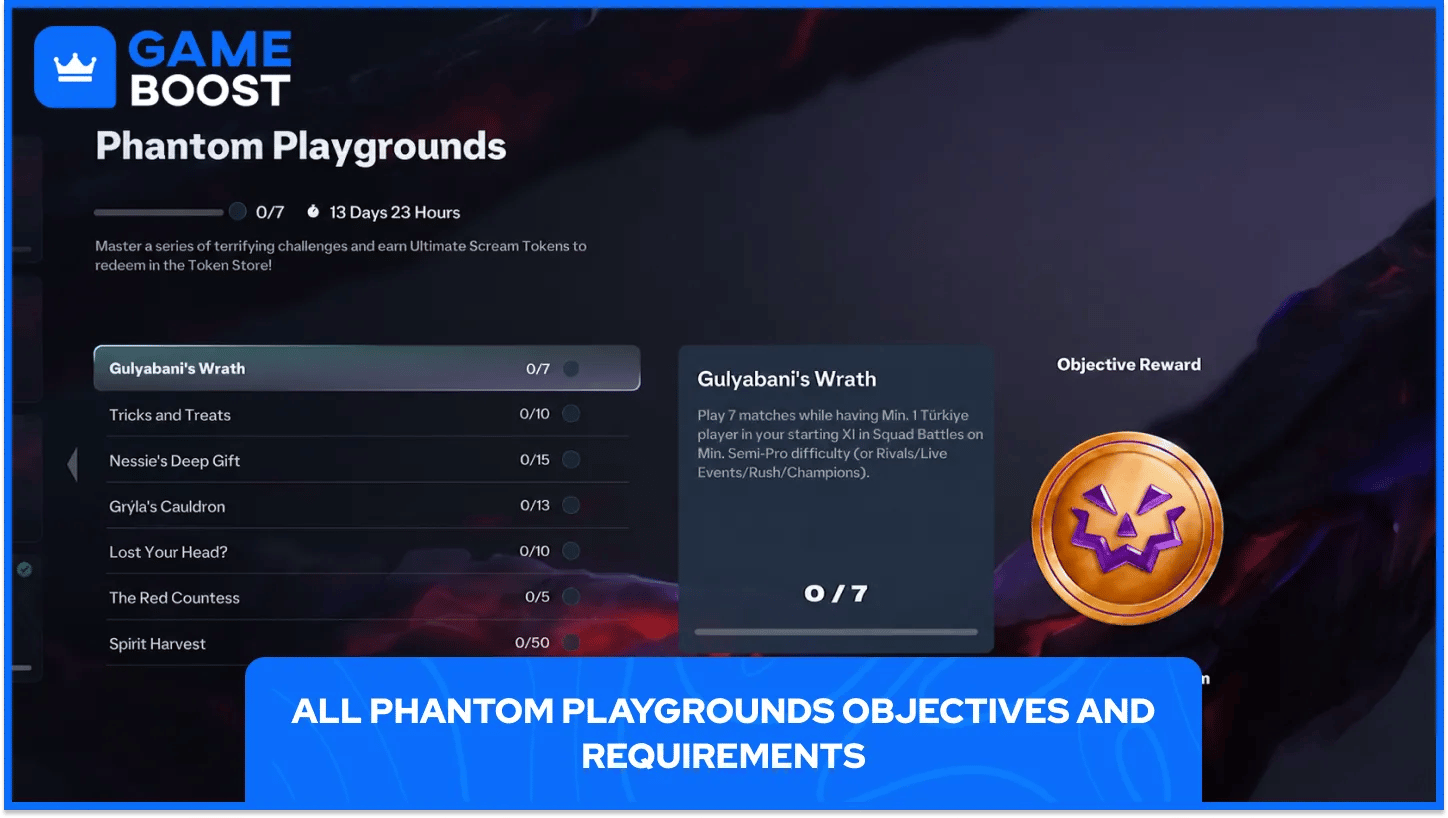 Phantom Playgrounds Objectives