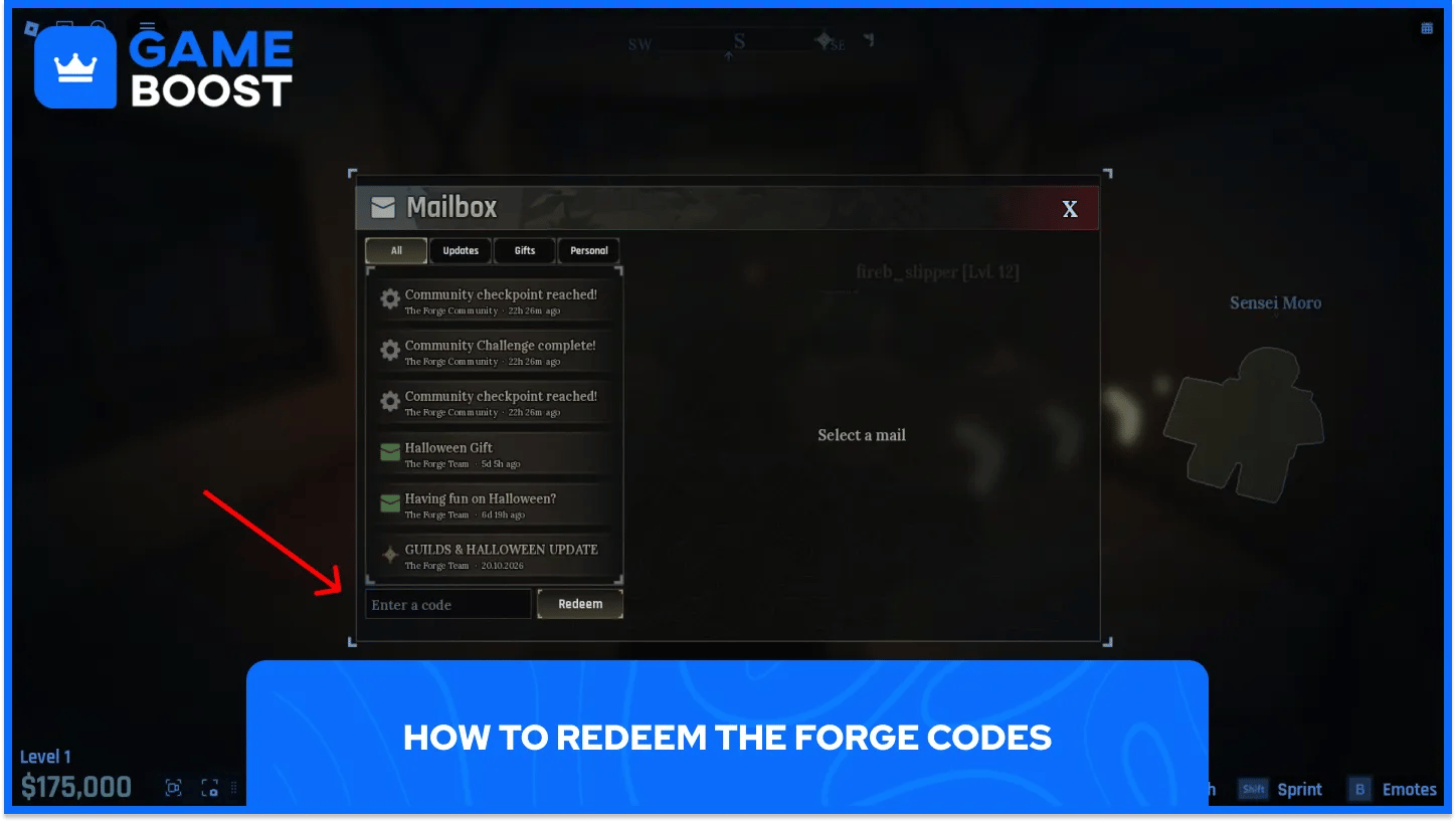 how to redeem the forge codes