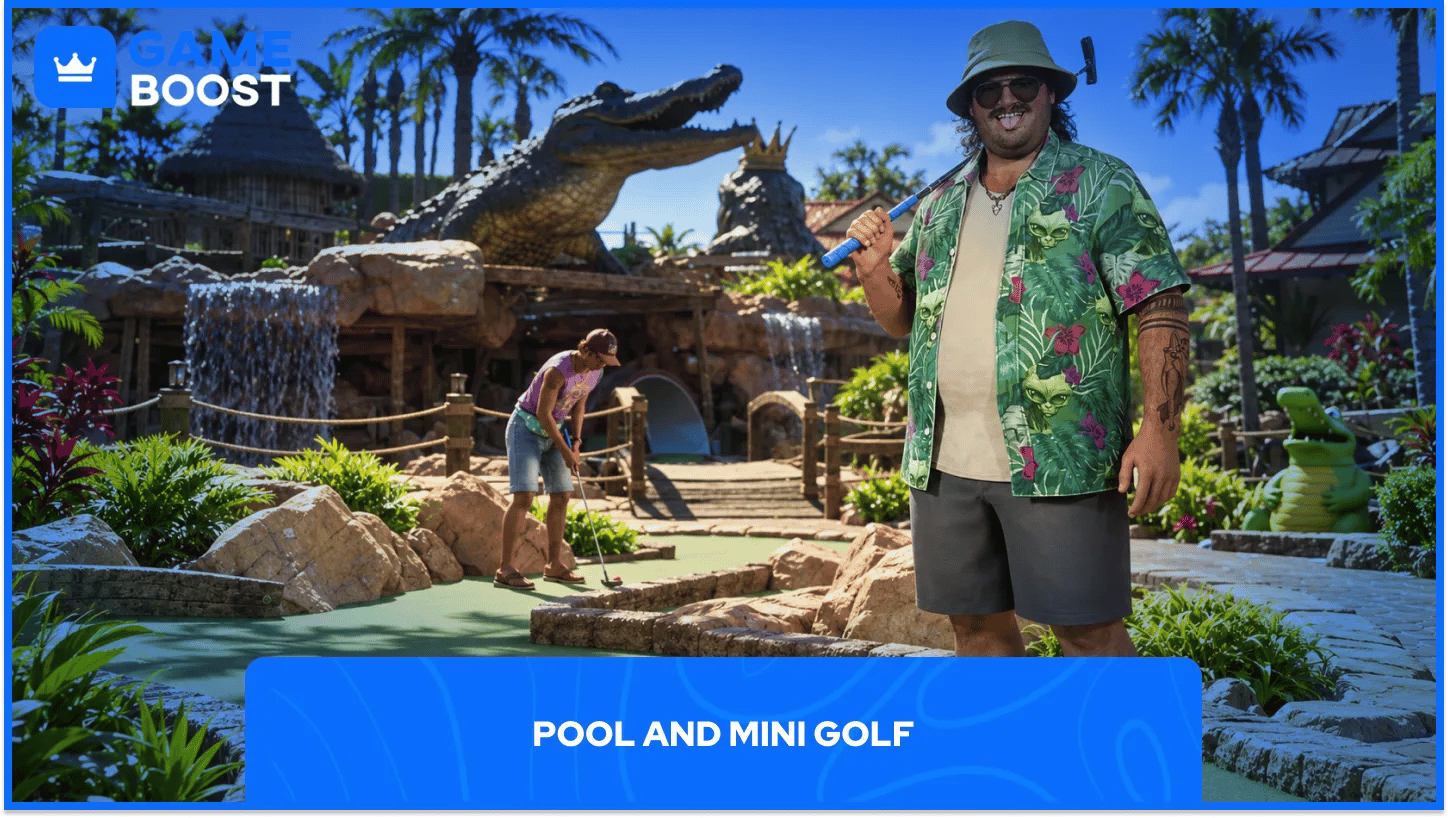 pool and mini golf