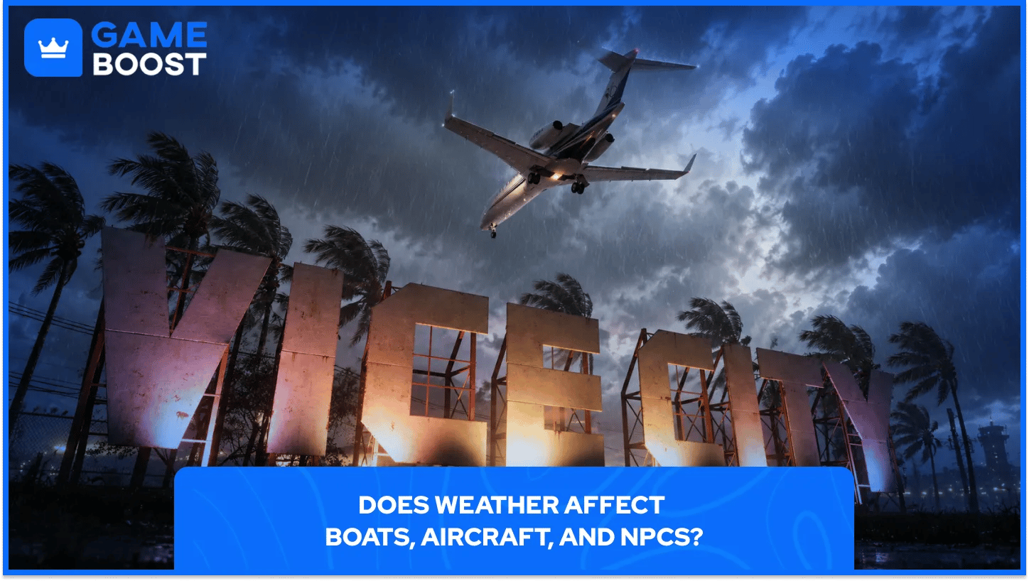 does weather affect boats, aircraft, and npcs?