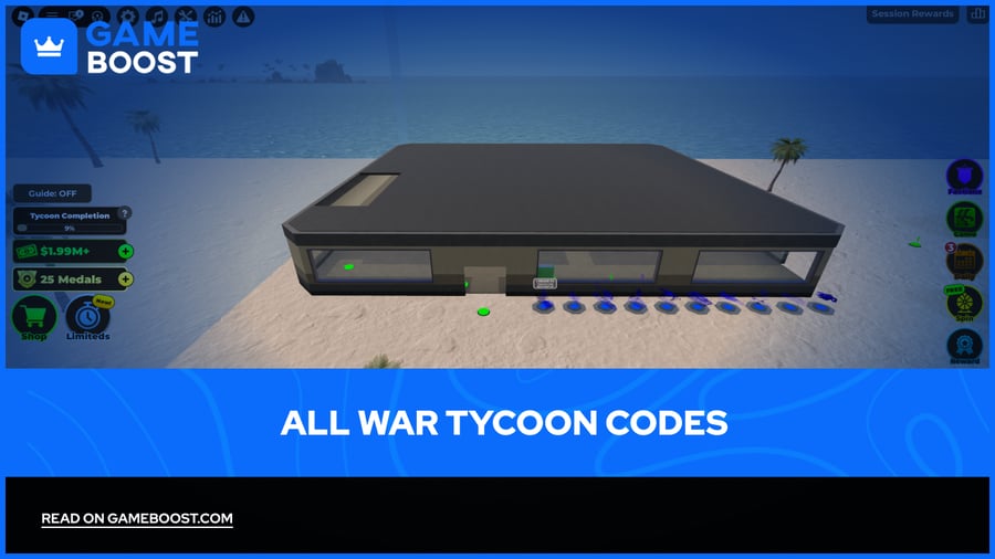 All War Tycoon Codes (August 2026)