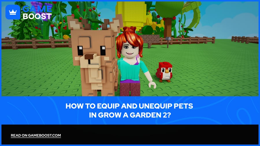 &iquest;C&oacute;mo equipar y desequipar mascotas en Grow a Garden 2?