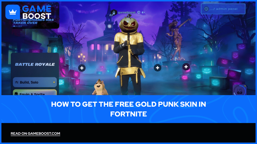 So erhalten Sie den kostenlosen Gold-Punk-Skin in Fortnite