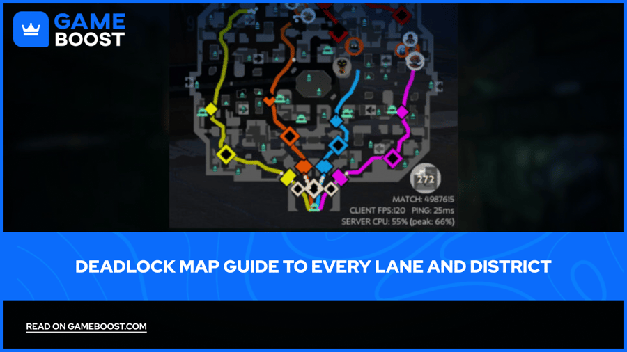Deadlock Map Guide to Every Lane and District