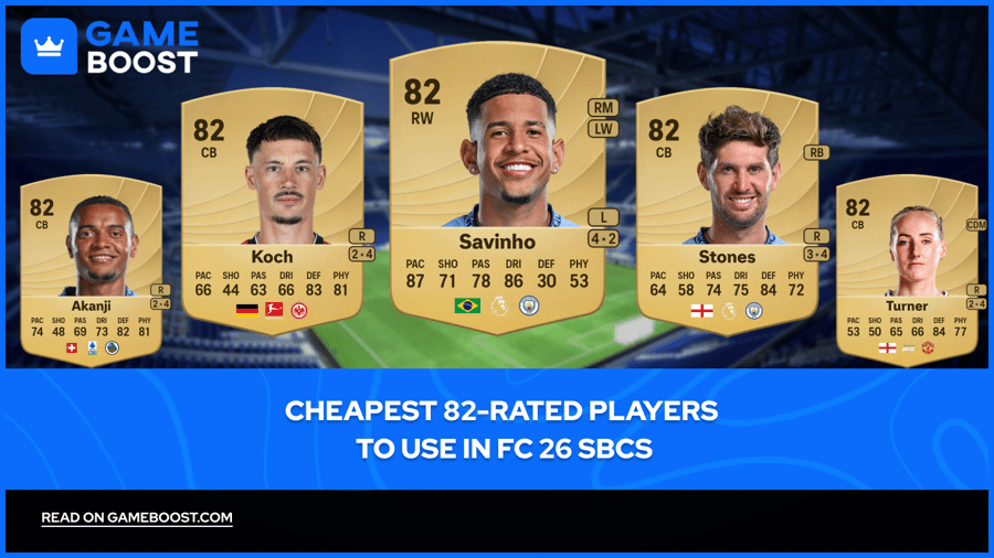 Los jugadores de 82 de valoración más baratos para usar en SBCs de FC 26